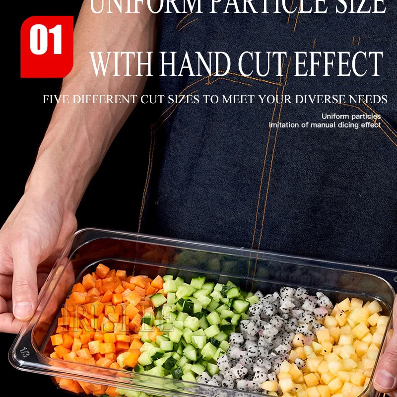 Commercial Vegetable Cutter Home Carrot Potato Granular Diced Cutting Machine Fruit Dicer Machine Kitchen Vegetable Chopper