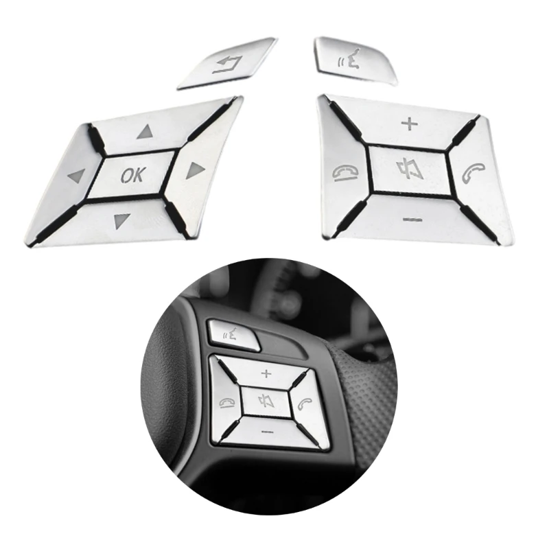 

Кнопка управления рулевым колесом, ремонтная наклейка, декоративная наклейка, подходит для W176 W212 W204, аксессуары для F1CF