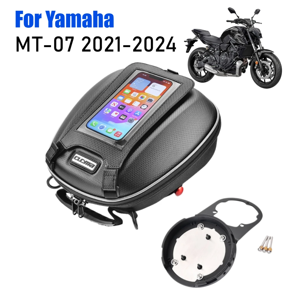 

Motorcycle Tank Bag for Yamaha MT-07 MT07 MT 07 2021-2024 Quick Lock Fuel Tank Bag Luggage Racing Top Case Waterproof Bags