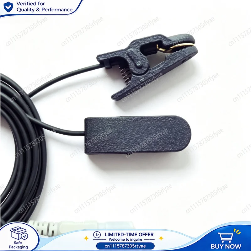 EEG Ear Clip Electrode Gold Plated Ear Clip Electrode Brain Signal Sensor for EEG Monitoring and Biopotential Measurement