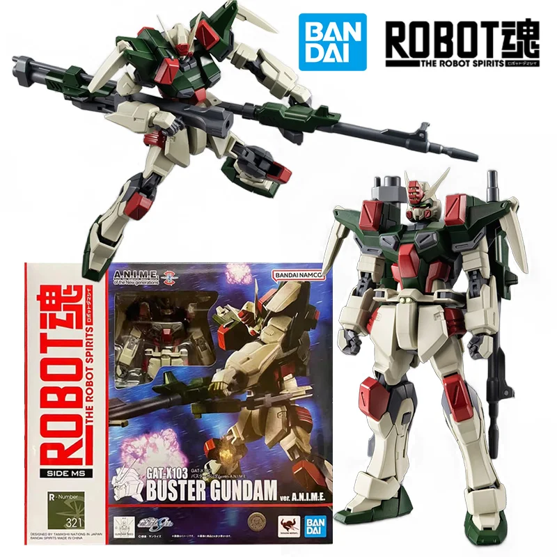 

Bandai Robot Spirits Side MS GAT-X103 Buster Gundam Ver. A.n.i.m.e. Gundam Seed Original Action Figure Model Toy Gift Collection