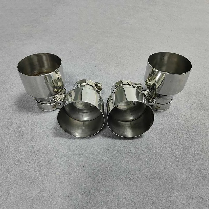 4 PCS Exhaust Pipe Tail Throat For BMW M2 F87/ M3 F80/ M4 F82/ M5 F10/ M6 F12 304 Stainless Steel Muffler Tip Tailpipe Nozzles