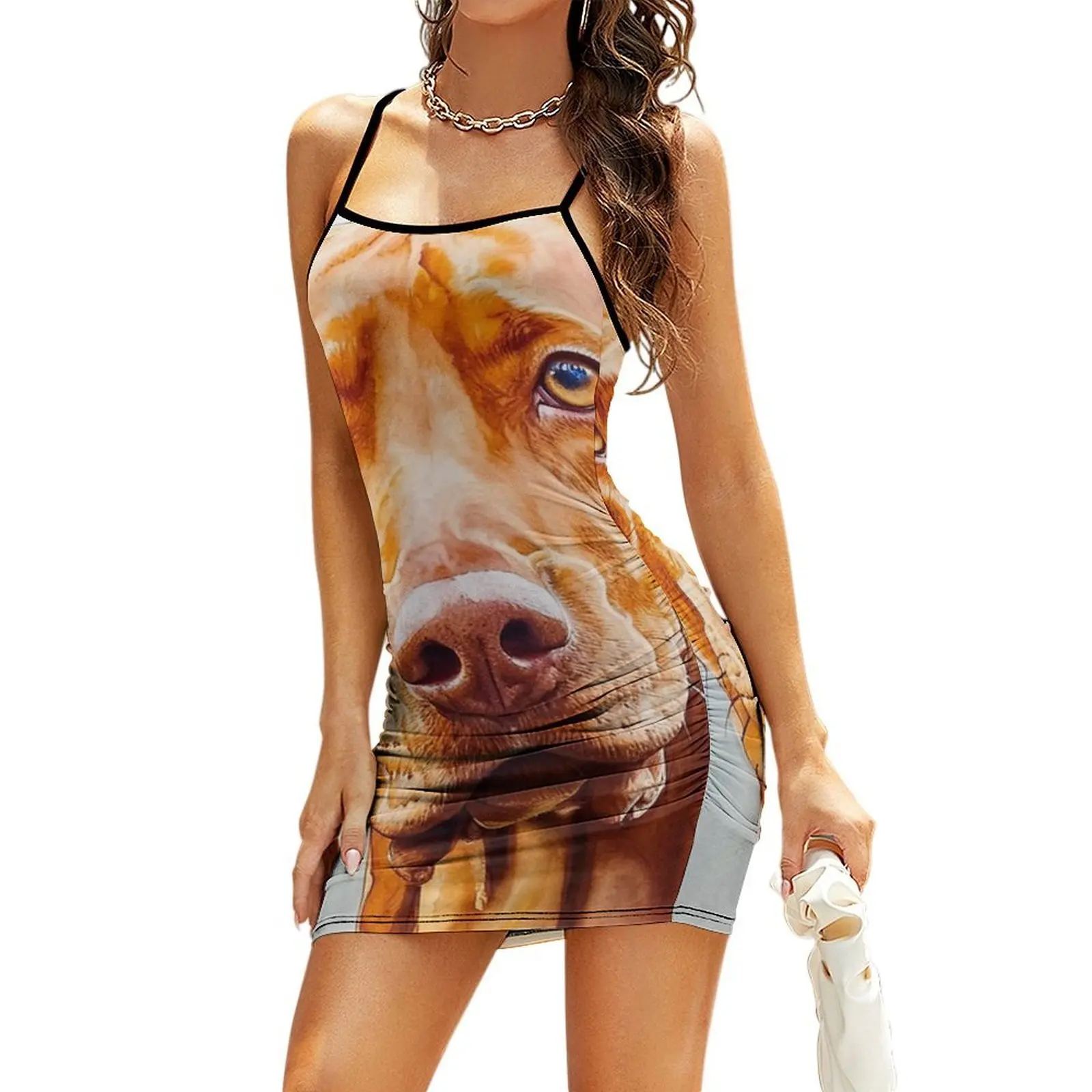 

Watercolor Vizsla Sling Dress women's clothing korea stylish women's luxury party dress dresses summer woman 2025