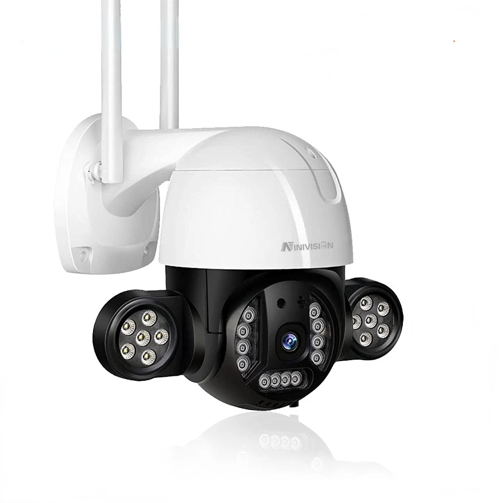 3MP Camera Outdoor AI Human Detection Alarm Wireless PTZ Camera Color Night Vision IP Camera