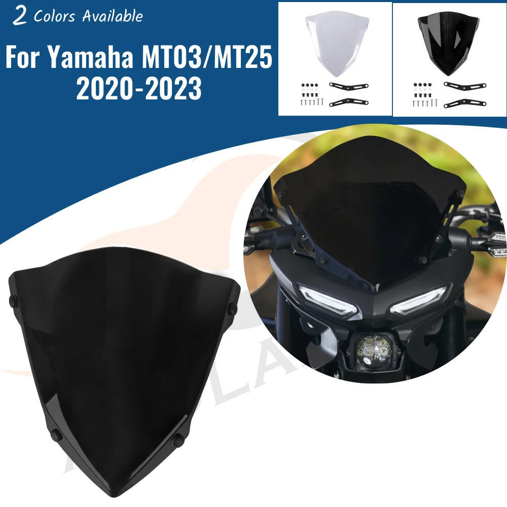 For Yamaha MT 03 25 MT03 MT25 2020-2023 MT-03 M-T25 Motocycle Windscreen Windshield Motorcycles New Accessories Windshield PC