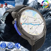 2024 New For Huawei Xiaomi Men GPS Smart Watch Bluetooth Call 500mAh Battery 10ATM Waterproof Compass GPS Sports Smart Watch