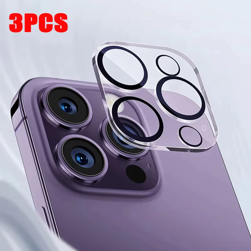 1-3Pcs Camera Lens Protector Glass For iPhone 16 15 14 13 12 11 Pro Max Back Lens For iPhone 15 Plus 16Pro Full Protective Cover