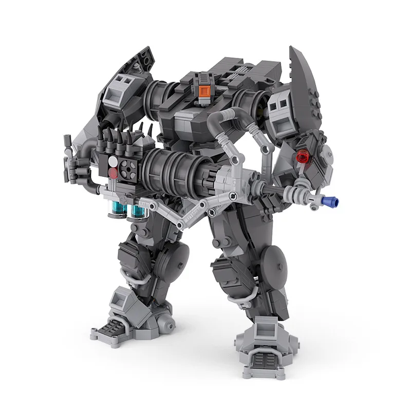 مكعبات بناء روبوت ميكانيكية من BuildMOC MOC موديل MOC- 166168   لعبة تجميعها بنفسك من طوب الميكا الرمادي كهدية للأطفال
