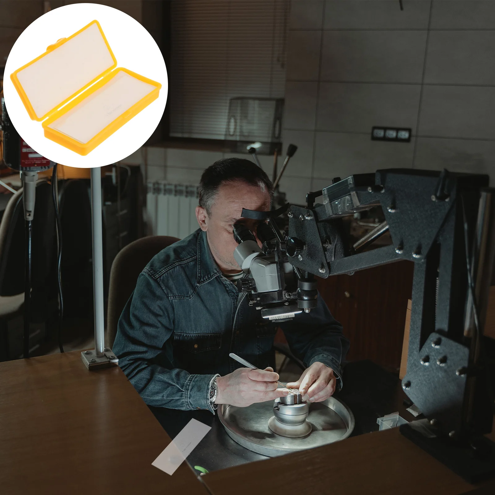 

Microscope Eyepiece Micrometer High Grade Glass Precision Calibration Slide for Accurate Measurement Stage Ruler