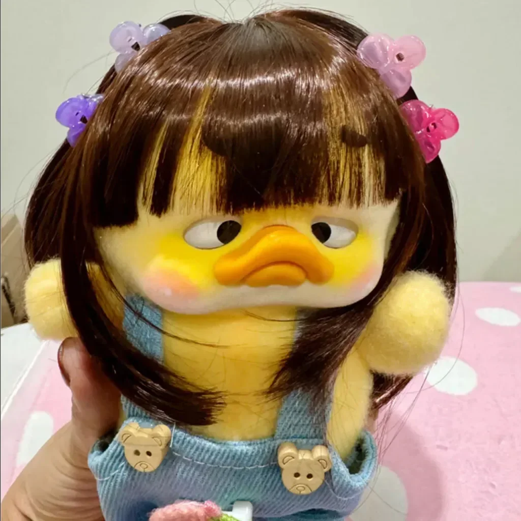 1/3 BJD Dolls 22-23CM Head Circumference Short Hair High Temperature Fiber Soft Silk Doll Wig for upset duck decoration