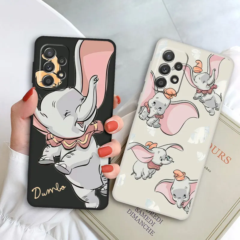 Disney Cartoon Dumbo 2 Soft Case for Samsung Galaxy A51 A31 A03s A71 A02 A21s A50 A11 A01 A70 M01s Liquid Fashion Capa Cover