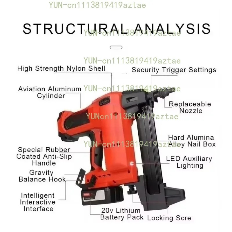 Mini Nail Fixed Hydropower Decoration Concrete Nail  Wireless Nail Machine Cordless Nailer
