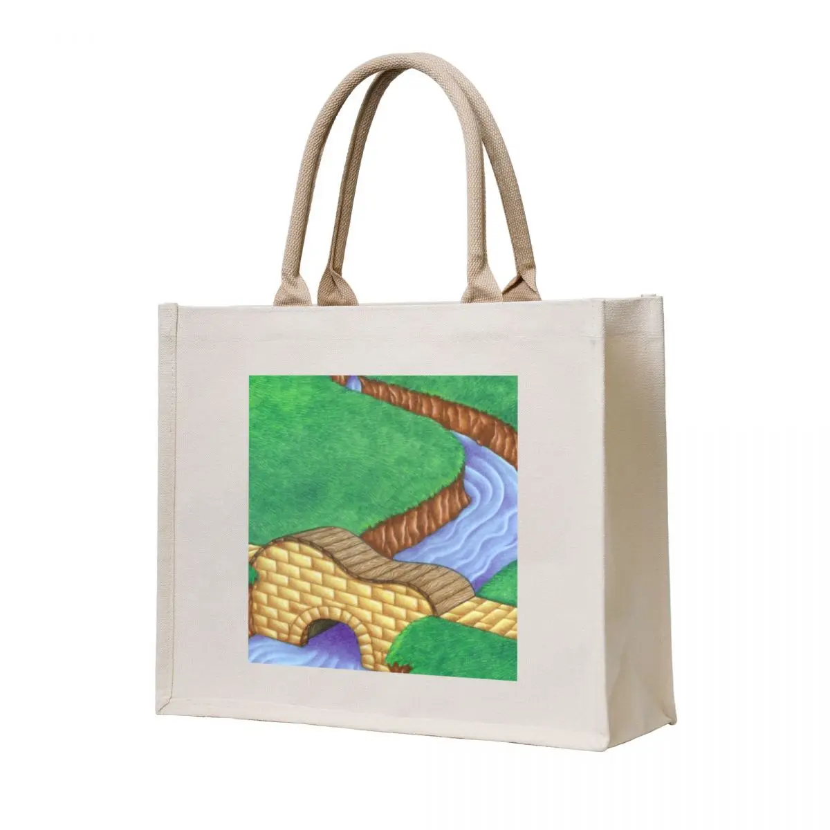 

Musical Bridge Tote Bag shopper bag women canvas tote bags aesthetic foldable reusable bag tote screen