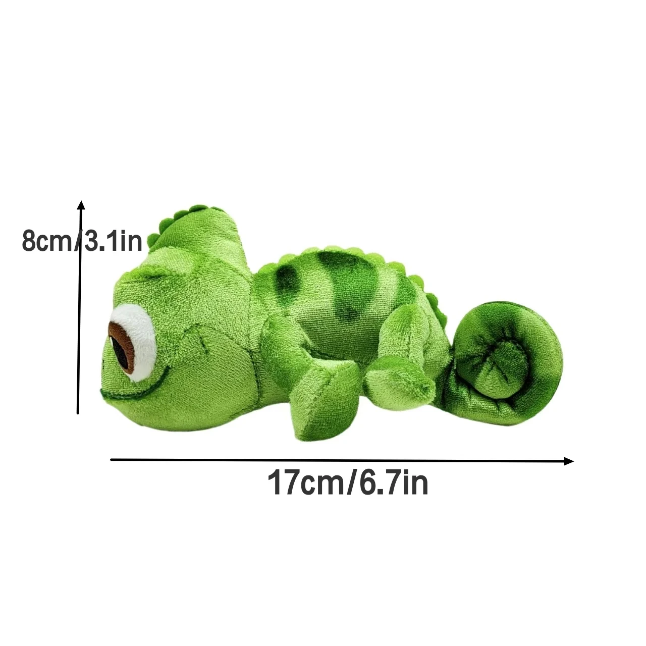 Peluche épaule Pascal Disney Parks Disneyland Raiponce caméléon vert peluche aimantée 17 cm