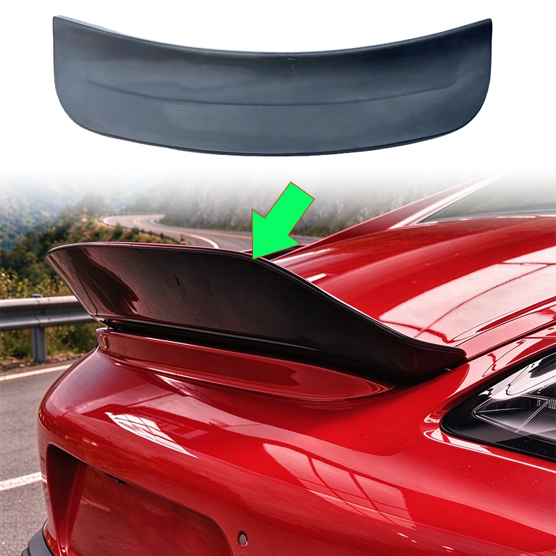 For Porsche 987 Cayman 2006-2012 (Only Hardtop Coupe) Rear Trunk Lid Spoiler Wing FRP Carbon Fiber Auto Body Kit Exterior Mod Pa
