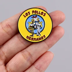 Funny Chicken Cartoon Enamel Pins TV Show Brooch Clothes Backpack Lapel Badges Fashion Jewelry Accessories For Friends Gifts