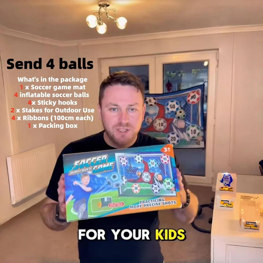 

Игровой коврик для футбола: игра-тренажер для метания мячей, соревнований по точности бросков, отработки ударов, тренировок по штрафным ударам и пенальти для мальчиков, для использования в помещении и на улице