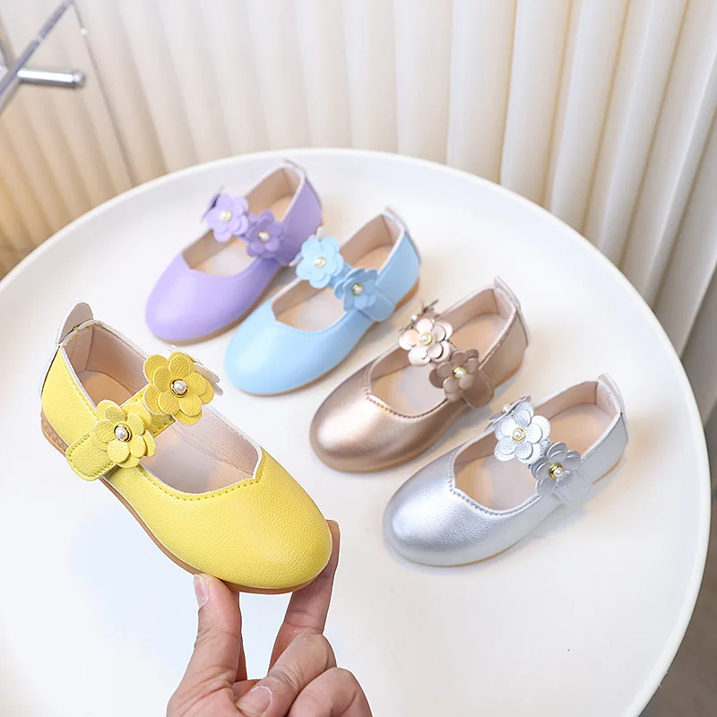 

Girls Princess Leather Shoes Soft Leather Student Dance Shoes Performance Shoes Princess Shoes Dance Breathable Non Slip Party