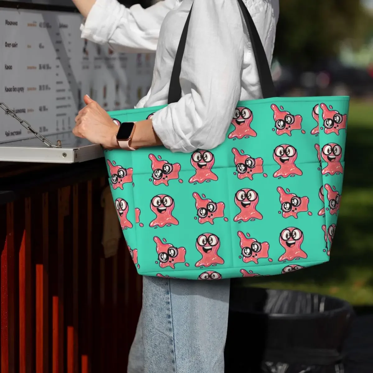 Super Slick Slime Sam Beach Tote Bag Sport Gym Yoga Duffle Large Tote Bag Women Travel Bag Fitness bag