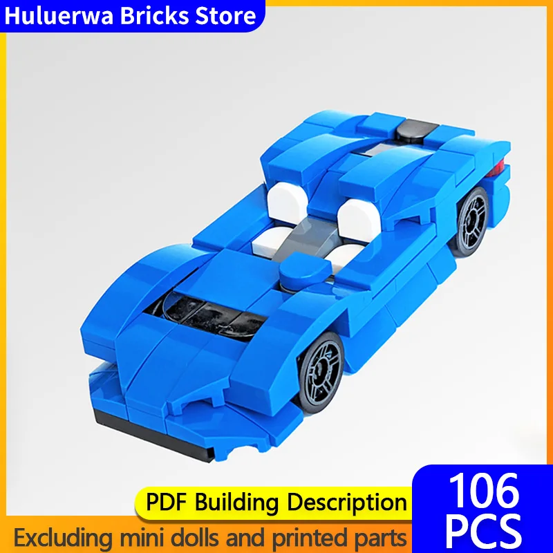 

Speed Racing Car Model MOC Building Bricks Elva Le Mans Racing Modular Technology Gifts Holiday Assemble Children Toys Suit