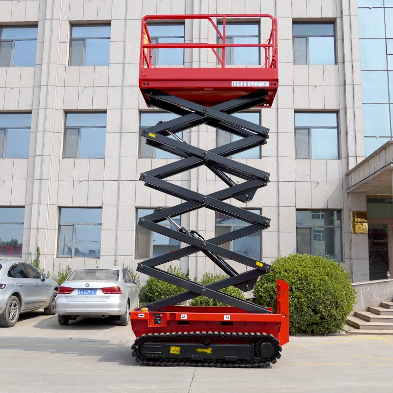 

Battery Powered 220V Mobile Electric Self-propelled Hydraulic Scissor Lift Platform Table with Good Price Track Scissor Lift