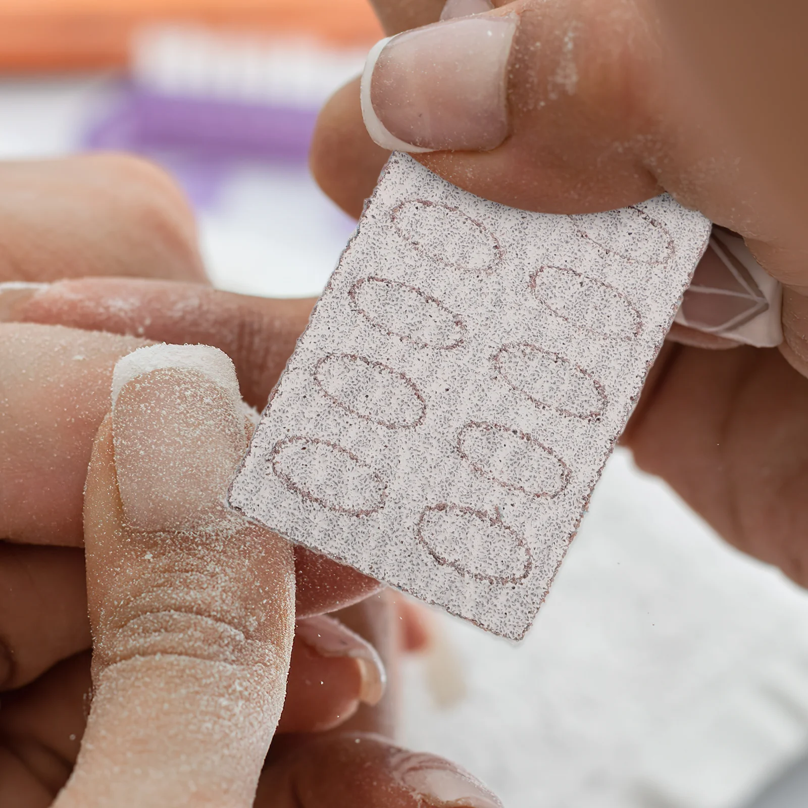 25 pezzi di carta vetrata sostituibile per nail art, pre-lucidatura, trattamento per manicure, strumenti per la cura delle unghie, tamponi abrasivi, rimozione delle cuticole