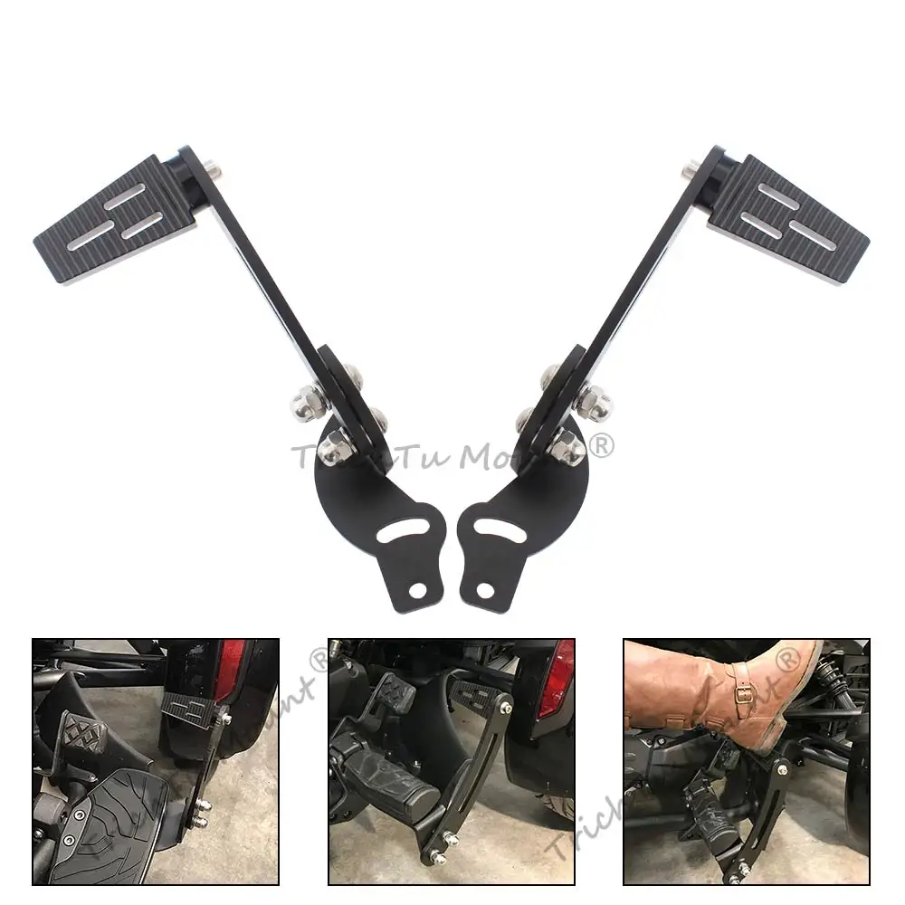 

For Can-Am Spyder RT Factory Floorboard Moto Floor Board Highway Road Pegs Adjustable Foot Rests Extensions Mounts Footpegs