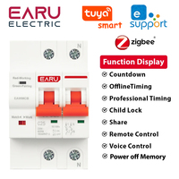 Tuya eWeLink App WiFi Zigbee Smart Circuit Breaker MCB Timer Voice Remote Control Smart Life Intelligent Interruptor Switch