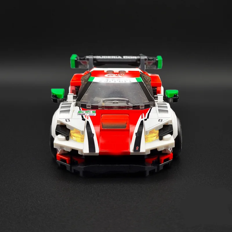 โมเดลรถยนต์ MOC ใหม่ 375 ชิ้น ​ ​ ชุดตัวต่อโมเดิร์นสำหรับเด็ก รุ่น Champions GT3 Supercar City Highway ของขวัญสุดพิเศษ