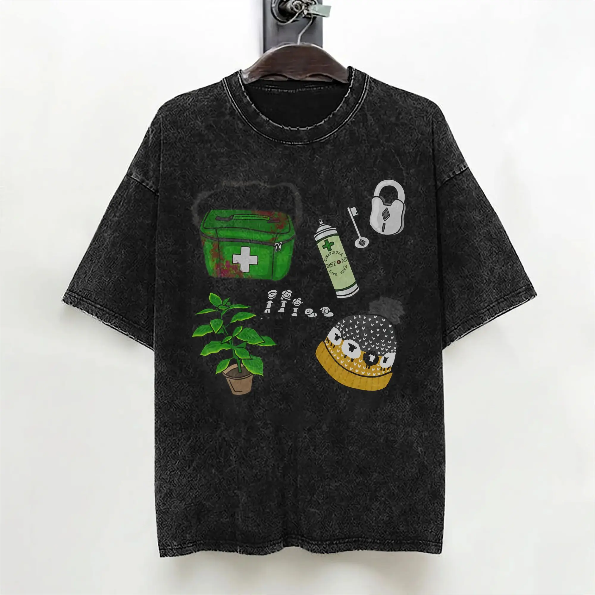 Austin Abrams Bryan  Washed T Shirts Streetwear Novelty T-Shirt  Tees Men Women Cotton Harajuku Summer