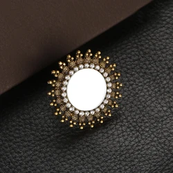 Retro Silver Color Peacock Rings Statement Indian Jewelry Retro Party Female Tassel Finger Ring Banquet Jewelry Gifts