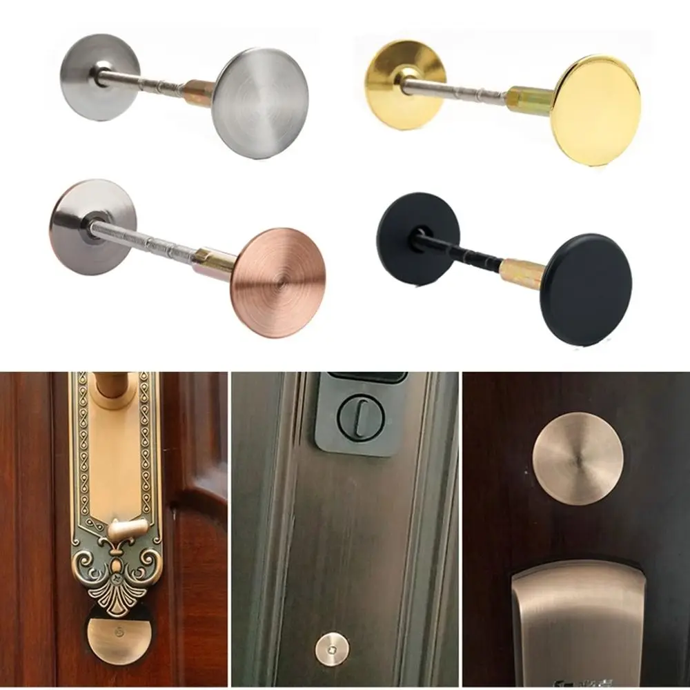 New Galvanized Door Hole Blocker Safety Anti Theft Cat Eye Blocker Portable Decorative Cover Lock Hole Patching Tool Door