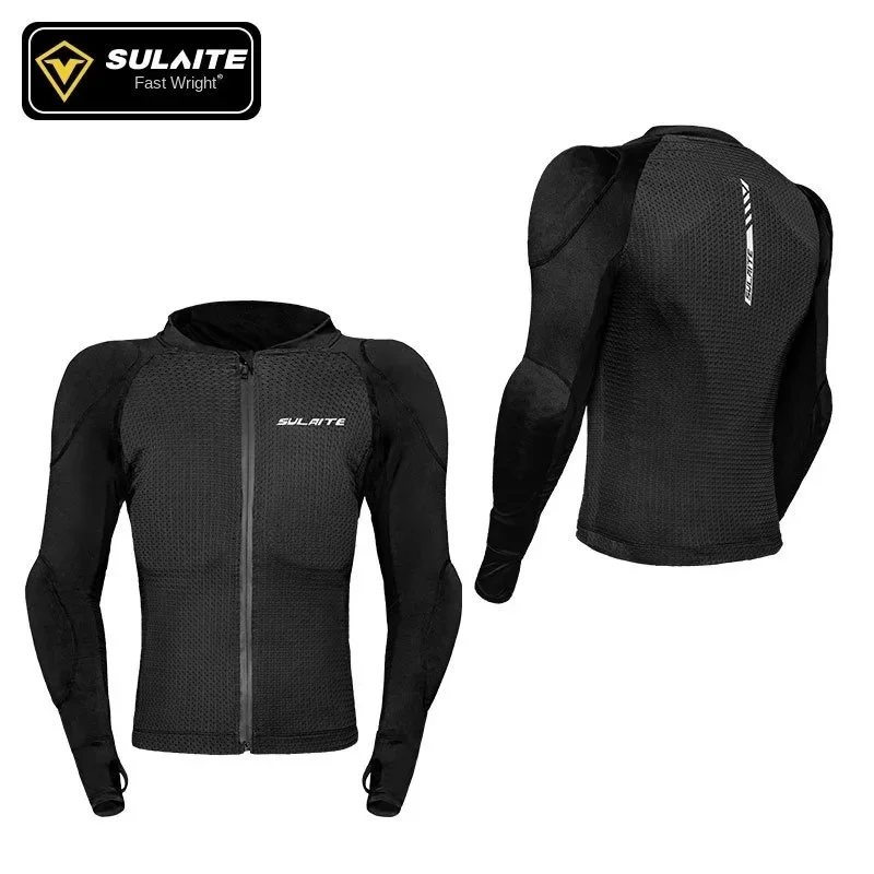 SULAITE Motorcycle Armor Full Airflow Protection Riding Motorcycle Fall Resistant Breathable Soft Armor Chest Protector Gear