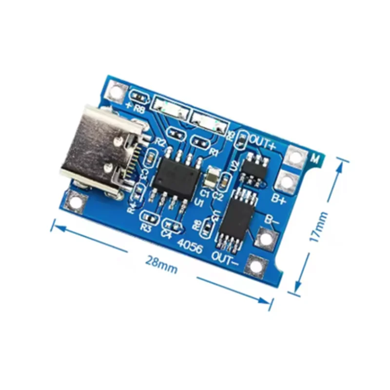 5-10PCS Micro/TYPE-C/MINI USB 5V 1A 18650 TP4056 Lithium Battery Charger Module Charging Board With Protection Dual Functions