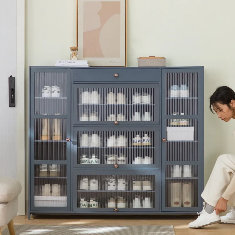 Shoe cabinet with door, simple and modern outside the door of the home, the new 2023 popular entrance Nanzhu shoe rack