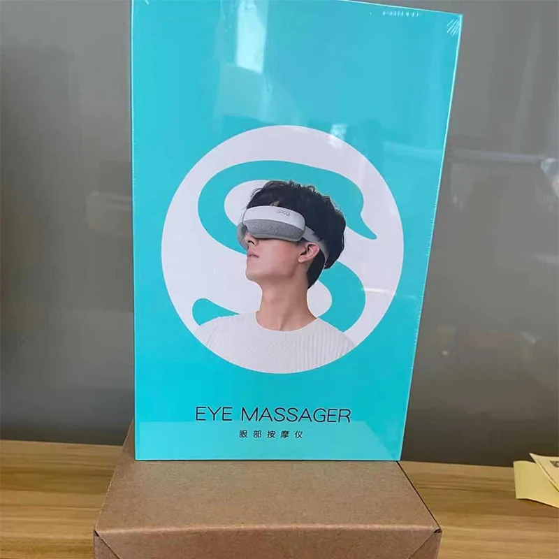 Massaggiatore per occhi E3 Massaggio a pressione d'aria + impacco caldo sollievo dall'affaticamento degli occhi sollievo dal cerchio scuro massaggiatore per occhi portatile