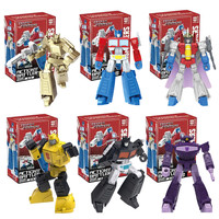 7cm Transformation Toys Robot Cybertron soldier Limited Edition gold Optimus Prime Shockwave Starscream Bumblebee Action Figure