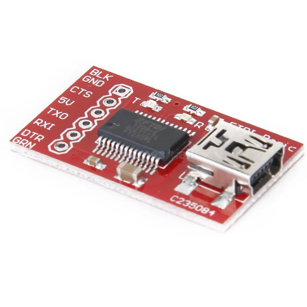 FT232RL FTDI USB 2.0 zu TTL Serieller Adapter Modul Entwicklungsboard Mini-USB-Schnittstelle 3.3V 5V für Arduino mit Pin – Detail 5