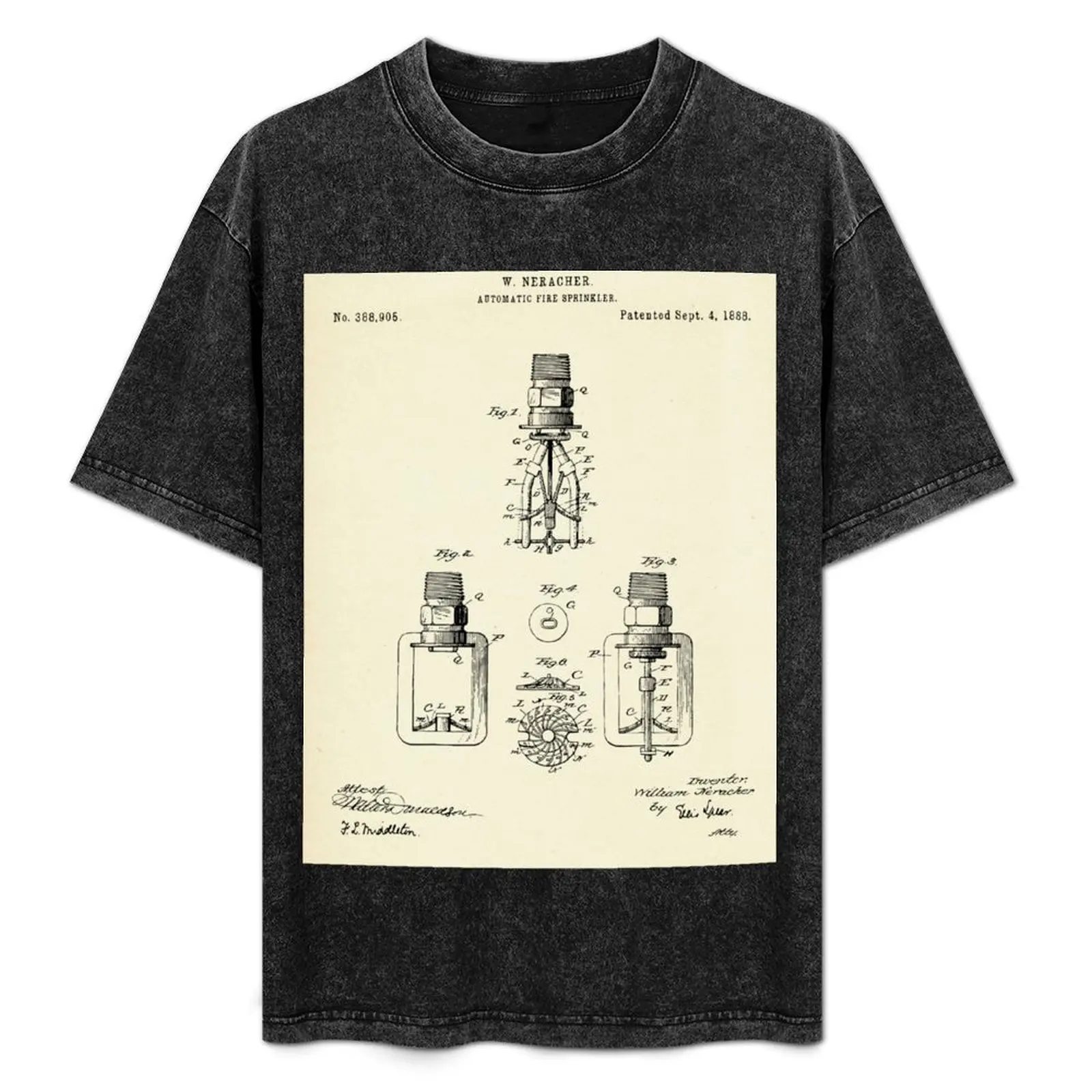 

Automatic Fire sprinkler-1888 T-Shirt t shirts for man cotton soft t shirts designer T-Shirt