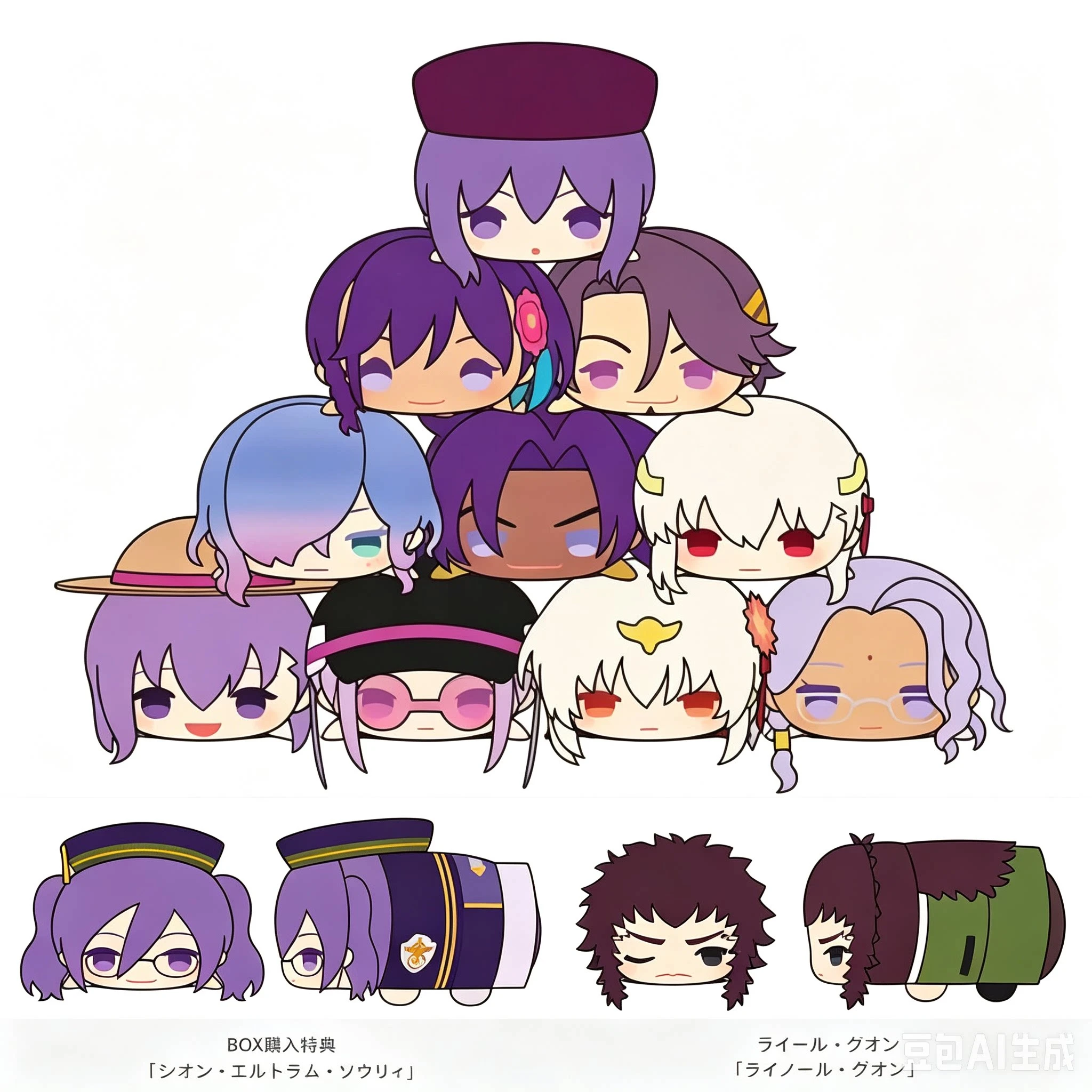 8.5cm Mini Mochi Mascot Doll Plush Pendant Toys COS Fate/G.Order Sion Eltnam Sokaris Kama Kids Adult's Fan Collectibles Gift Toy