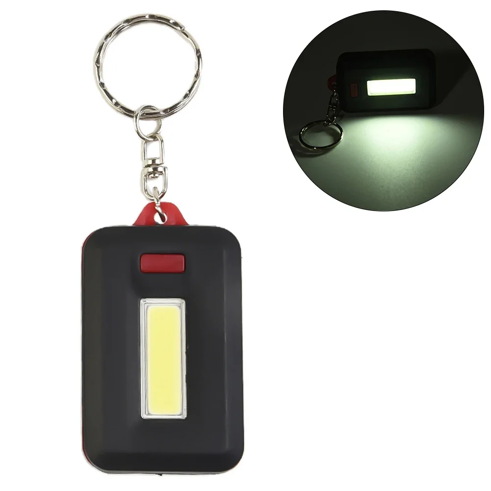 Lampe de poche porte-clés torche lumineuse LED, marche nocturne, canadisme facile à utiliser, 3 modes d'éclairage, 1 PC