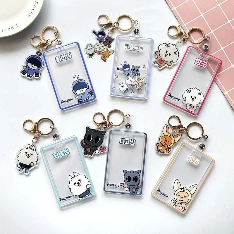 

Kpop Keychain SOOBIN YEONJUN BEOMGYU TAEHYUN HUENINGKAI Acrylic Photocard Holder ID Card Sleeve Bag Accessories Pendant Keyring