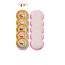 5 Pz/set Thailandia Dentifricio Bellezza Salute Igiene Orale Organico per Sbiancamento Pasta Bocca Deodorante Collutorio Dentifrice