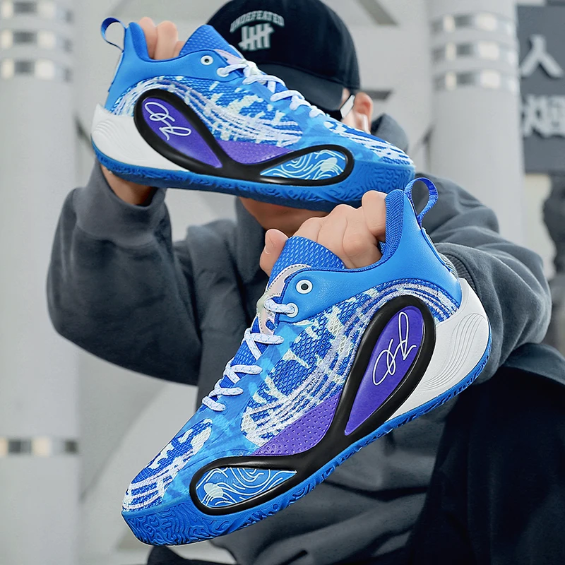 

Новые баскетбольные кроссовки 2025 года, мужские/женские сверхлегкие повседневные спортивные туфли для пар, молодежная боевая и тренировочная обувь для соревнований