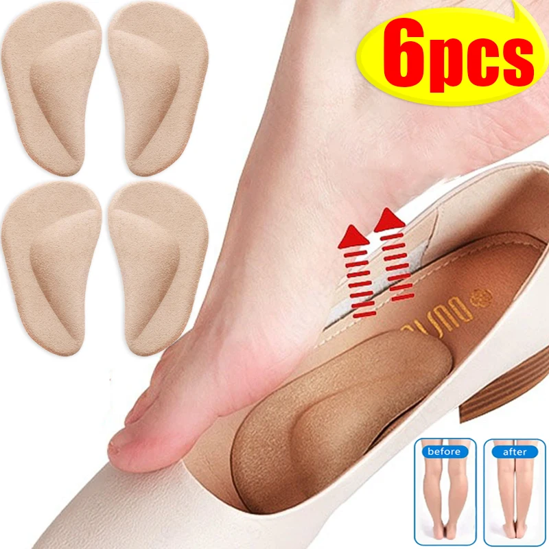 Half-yard Support Insole Professional Arch Correction Insole Unisex Flat Foot Orthotic Cushioning Anti-slip Support Shoe Insert