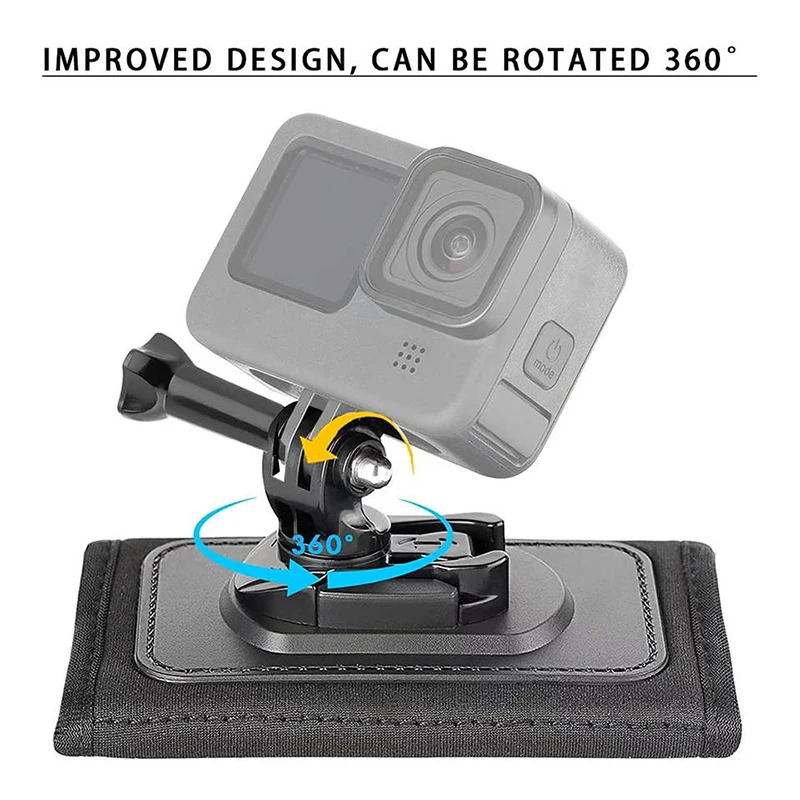 حقيبة الظهر جبل دعم ل Gopro POV حزام حقيبة قوس حزام الكتف حامل قصاصة ل Go Pro Hero 13 12 DJI Insta360 اكسسوارات #4