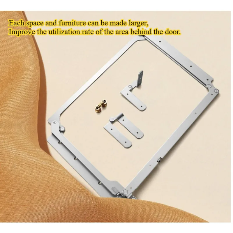 Folding Doors Invisible Doors Hinges Sliding Sky and Earth Axes Wooden Doors Flat Folding Hardware Accessories Hinges 180