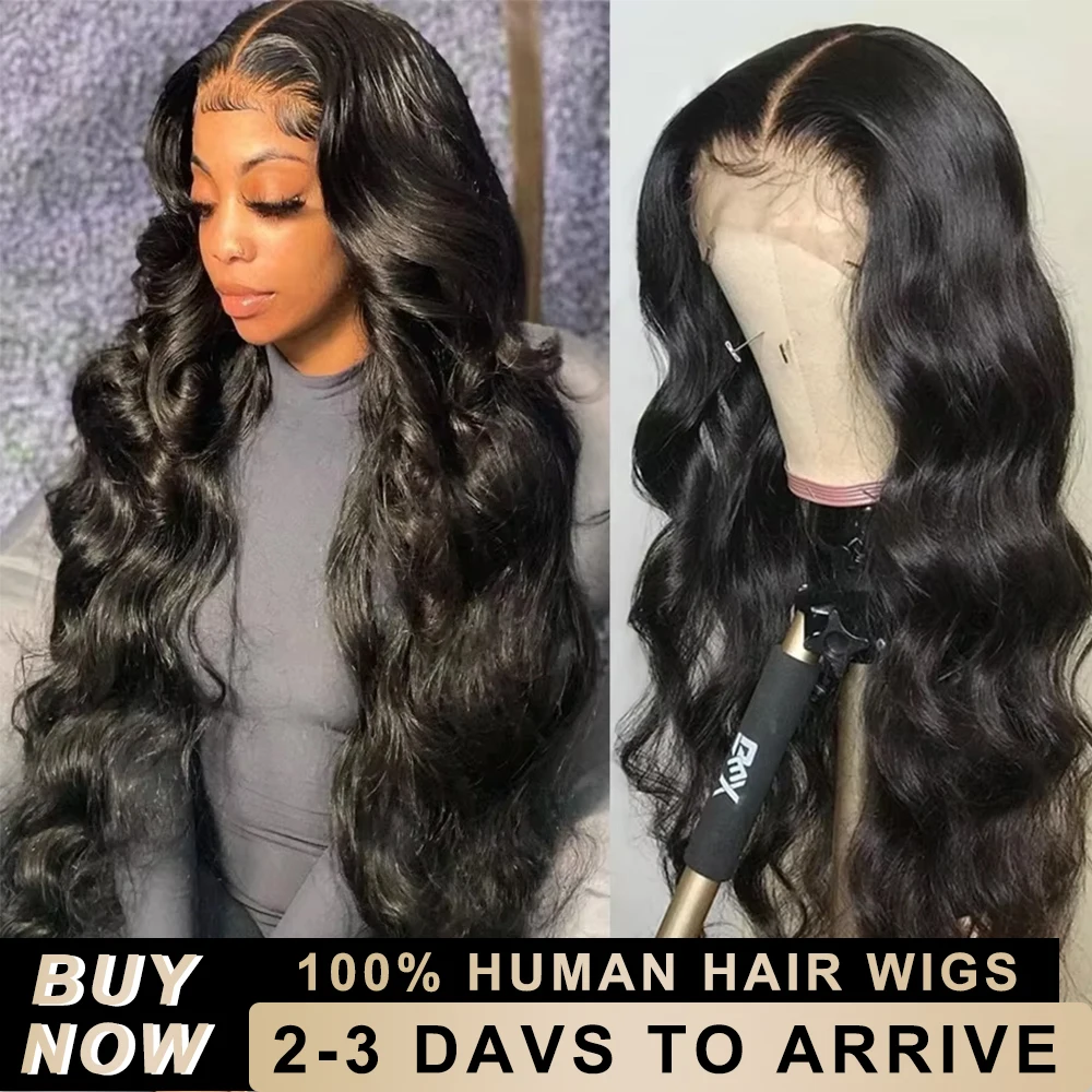 

40 дюймов Объемная волна Парики из человеческих волос 13x6 Hd Парик из натуральных волос на кружеве спереди 200 Плотность Влажный и волнистый парик фронтальной части шнурка Предварительно выщипанная застежка