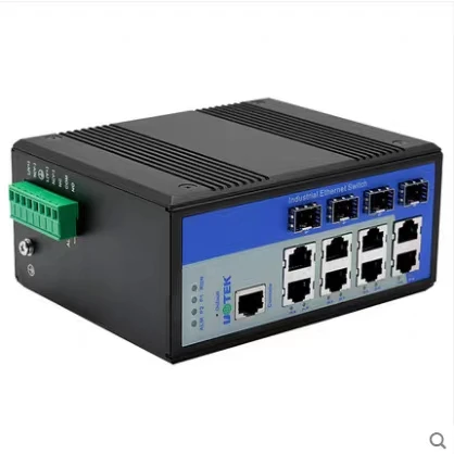 UT-62408F Series 8+4G Gigabit Ethernet Switch/2 Optical 8 Electric 100Mbps Switch