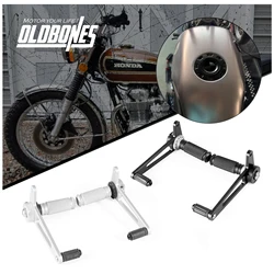 Cafe Racer Alumninum Rear Foot Pegs Footrest Pegs Bobber Motorcycle Accessories For Honda CB 125 450 500 550 650 750